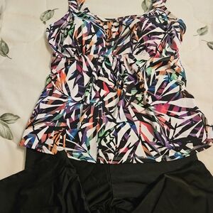 Multicolor Abstract Women's Top
